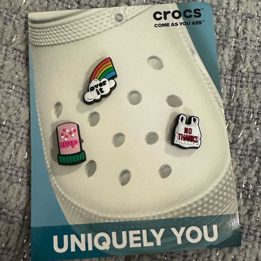 Crocs Jibbitz Packs Funny Sayings 3 Pack - Picture 3 of 4
